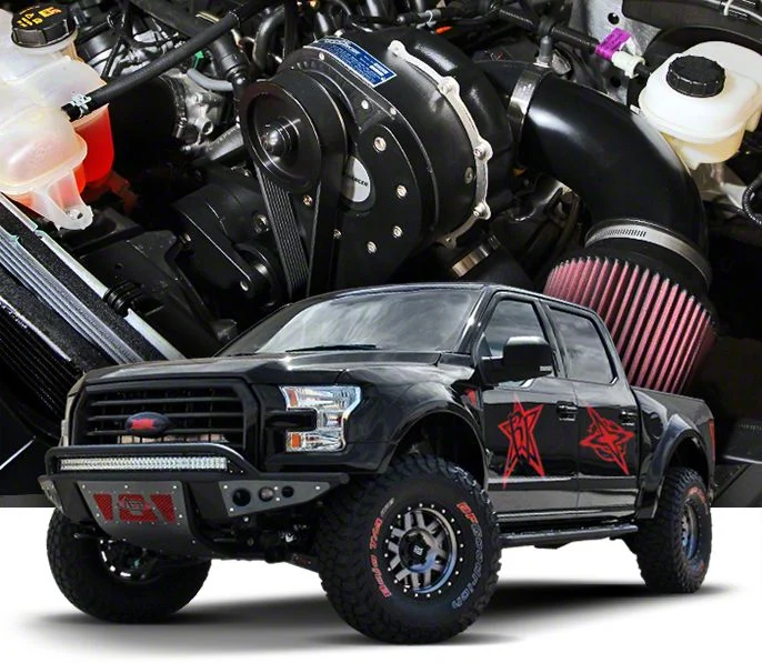 Procharger High Output Intercooled Supercharger Tuner Kit with P-1SC-1; Satin Finish (15-17 5.0L F-150)