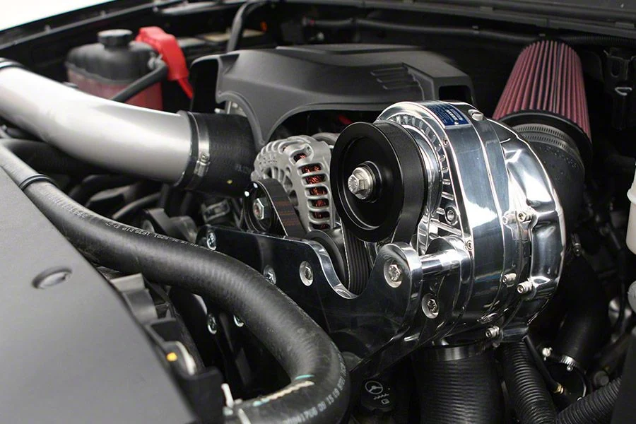 Procharger High Output Intercooled Supercharger Tuner Kit with P-1SC-1; Satin Finish (09-13 6.2L Silverado 1500)