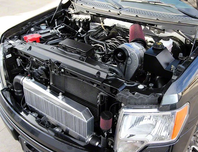 Procharger Stage II Intercooled Supercharger Complete Kit with P-1SC-1; Satin Finish (11-14 5.0L F-150)