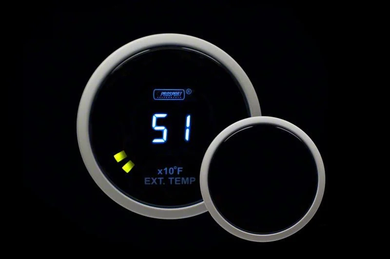 Prosport 52mm Digital Series Exhaust Gas Temperature Gauge; Blue LCD Display (Universal; Some Adaptation May Be Required)