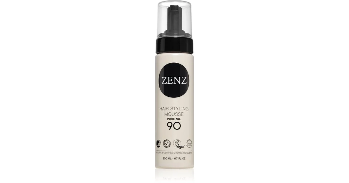 ZENZ Organic Pure No. 90 fissante in mousse per la termoprotezione dei capelli 200 ml