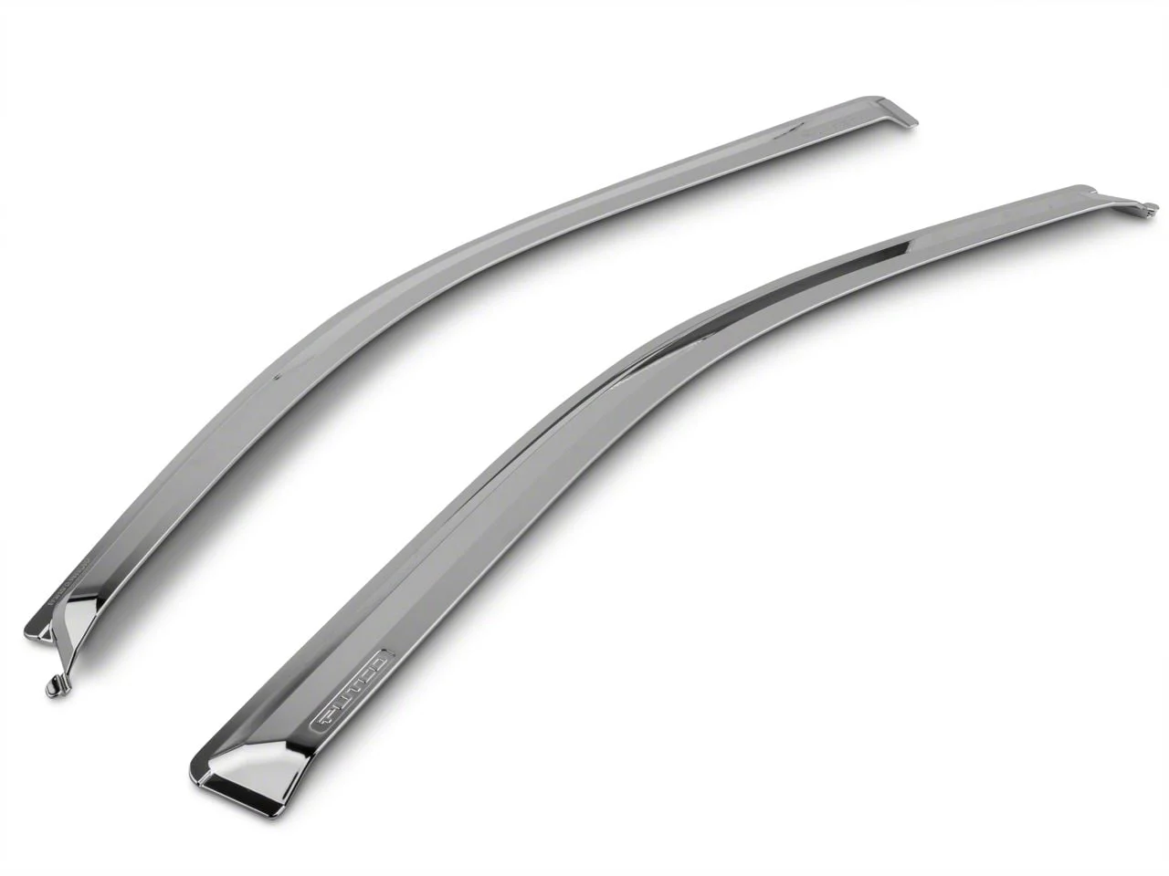 Putco Element Chrome Window Visors; Front (09-14 F-150 SuperCab, SuperCrew)