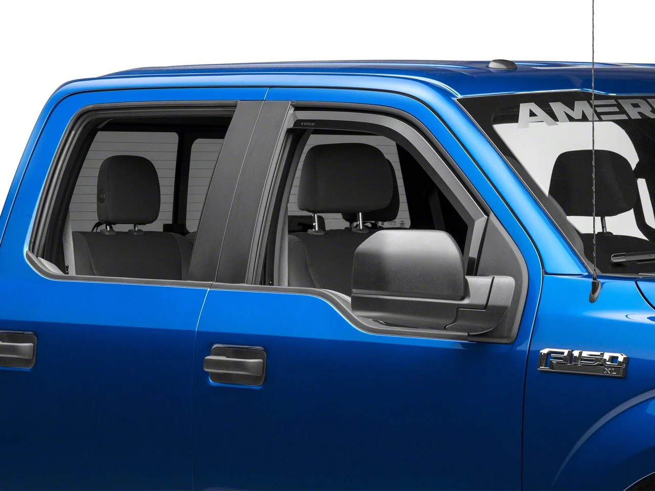 Putco Element Tinted Window Visors; Front (15-20 F-150)