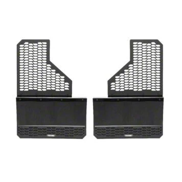 Putco Hex Shield Series Mud Flaps; High-Density Polyethylene; Rear (19-26 RAM 3500 DRW)