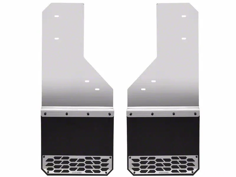 Putco Solid Mud Skins; Polished; Front or Rear (10-26 RAM 3500 SRW)