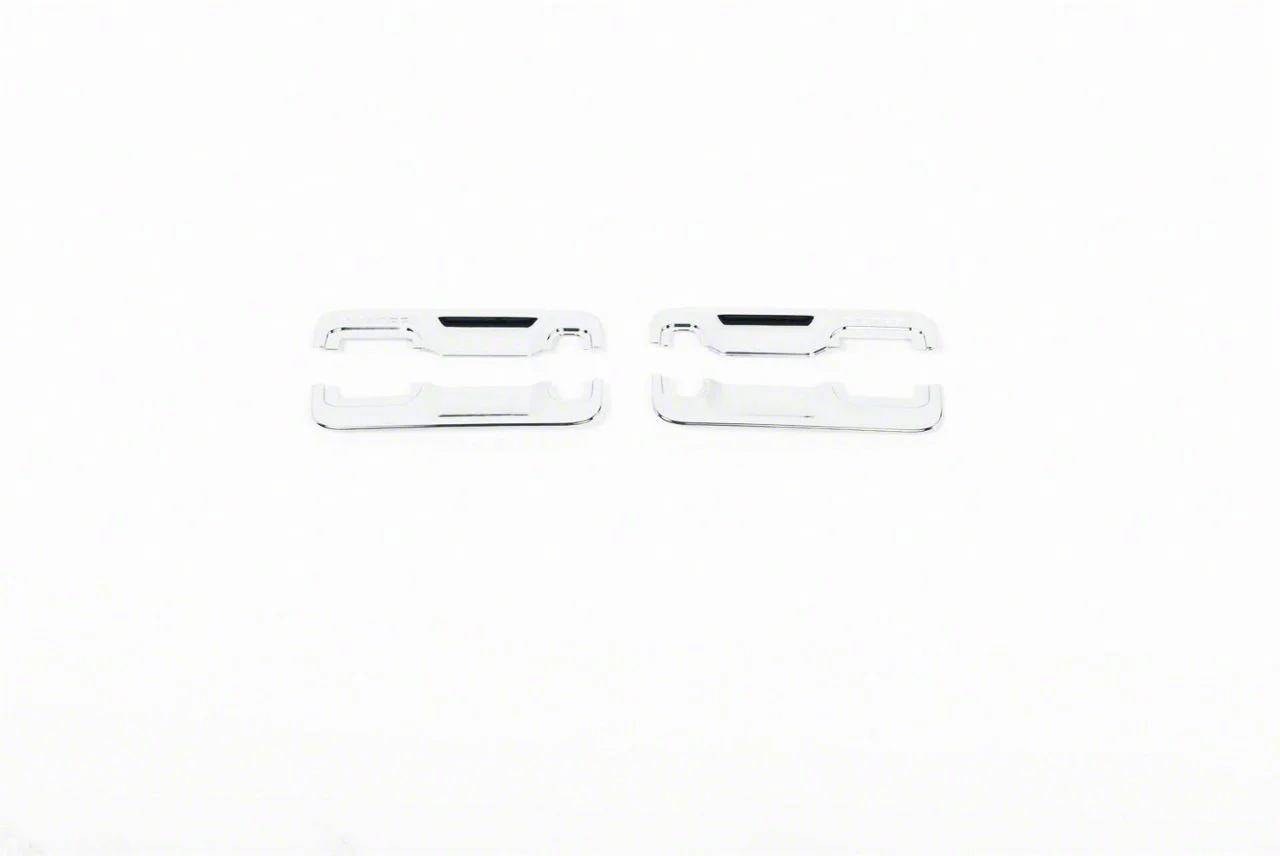 Putco Door Handle Covers; Chrome (17-22 F-250 Super Duty Regular Cab, SuperCab)