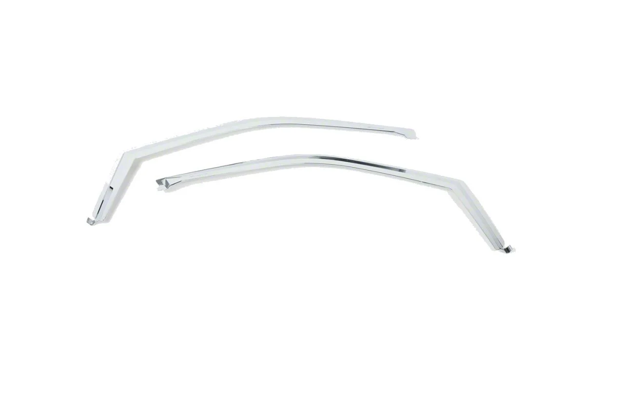 Putco Element Chrome Window Visors; Front (17-22 F-250 Super Duty)