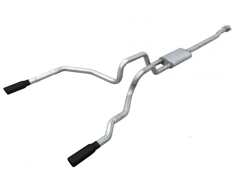 Pypes Phantom Series Violator Dual Exhaust System; Rear Exit (11-14 3.5L EcoBoost F-150)