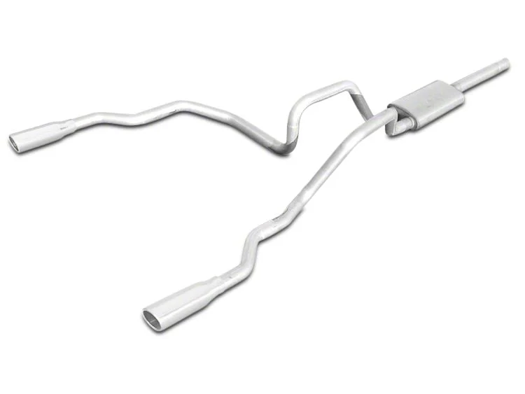 Pypes Violator Dual Exhaust System with Polished Tips; Rear Exit (04-08 5.4L F-150)