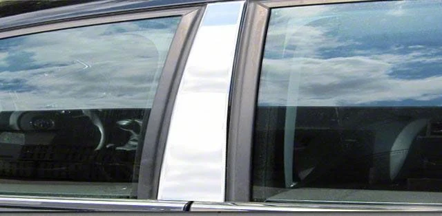 Pillar Post Trim; Stainless Steel (11-16 F-350 Super Duty Regular Cab)