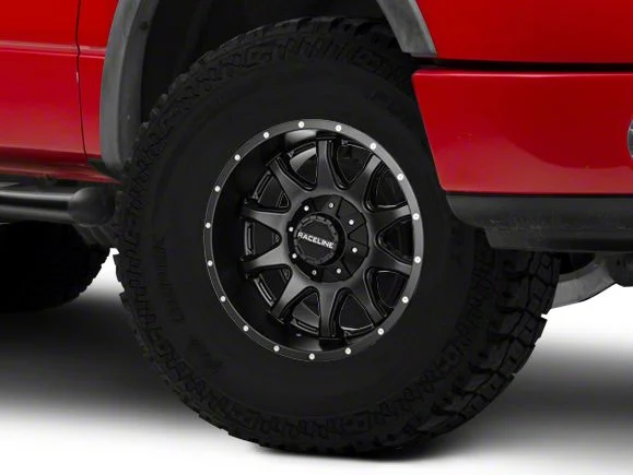 Raceline Shift Black 6-Lug Wheel; 18x9; -12mm Offset (04-08 F-150)