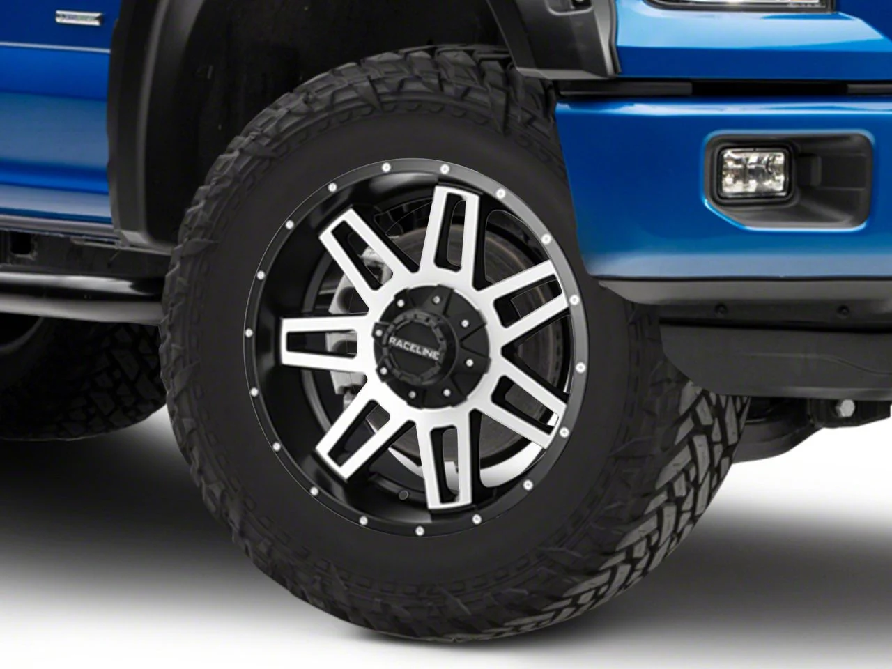Raceline Injector Black Machined 6-Lug Wheel; 20x9; 0mm Offset (15-20 F-150)
