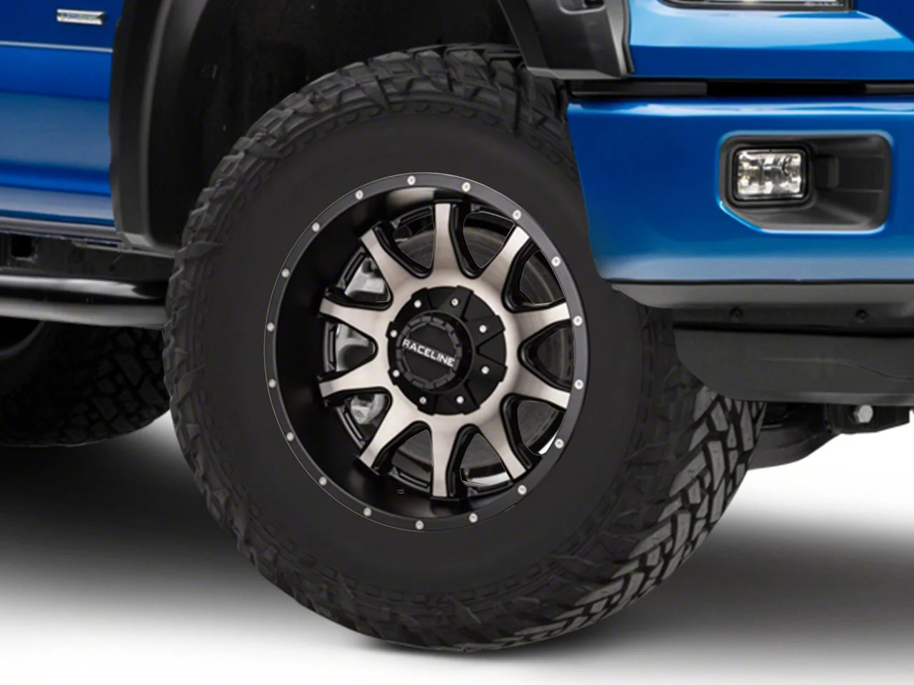 Raceline Shift Black Machined with Dark Tint 6-Lug Wheel; 18x9; -12mm Offset (15-20 F-150)