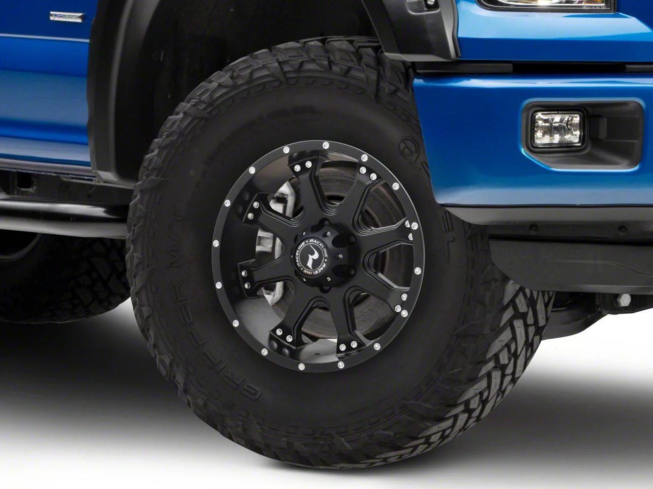 Raceline Assault Black 6-Lug Wheel; 18x9; 25mm Offset (15-20 F-150)
