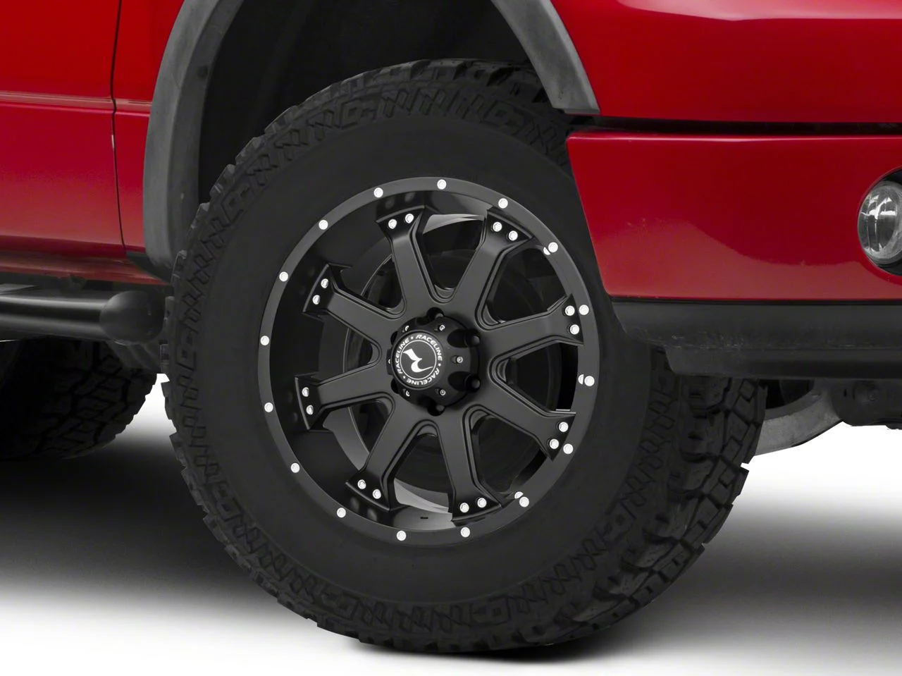Raceline Assault Black 6-Lug Wheel; 18x9; 25mm Offset (04-08 F-150)