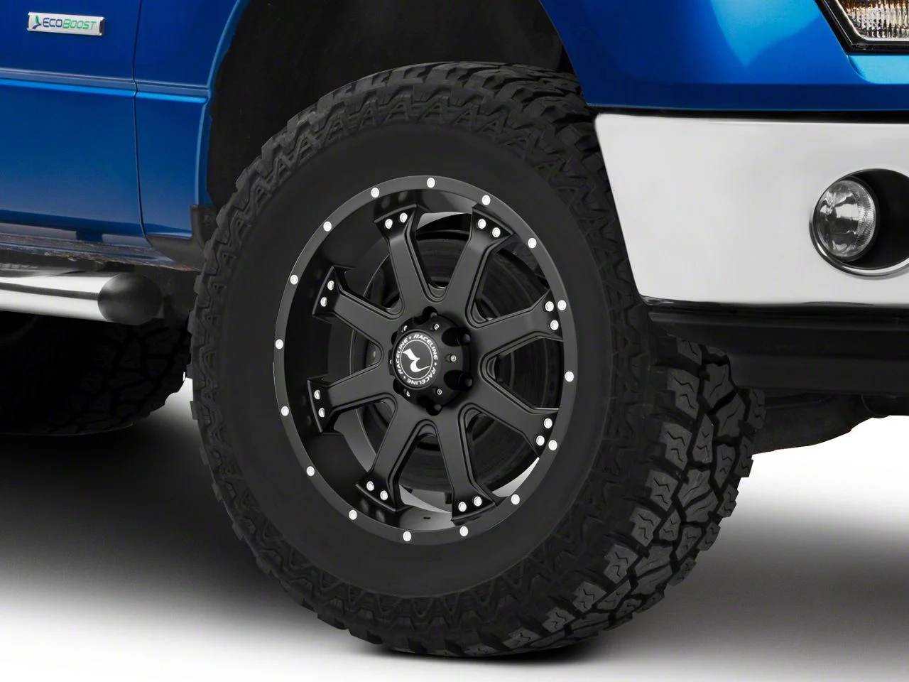 Raceline Assault Black 6-Lug Wheel; 18x9; 25mm Offset (09-14 F-150)