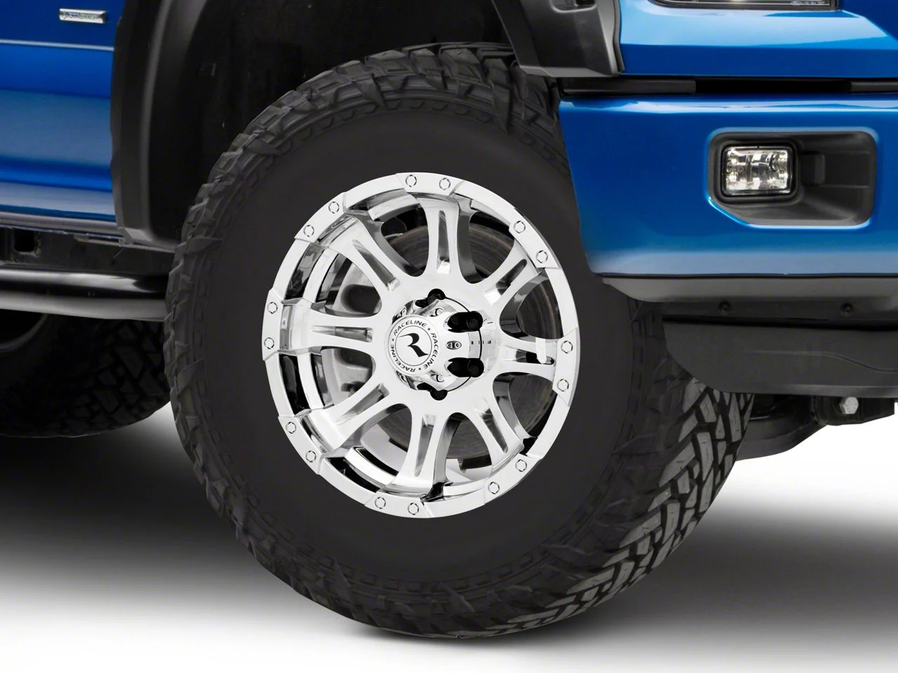 Raceline Raptor Chrome 6-Lug Wheel; 18x9; 25mm Offset (15-20 F-150)