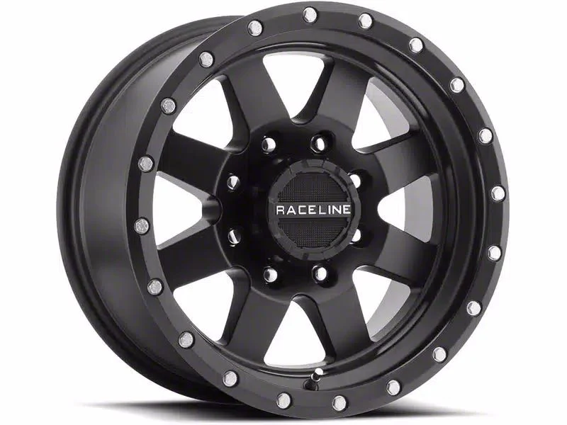 Raceline Defender Gloss Black 6-Lug Wheel; 18x9; -12mm Offset (21-26 Tahoe)