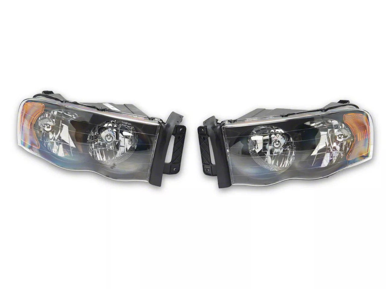 Raxiom Crystal Headlights; Black Housing; Clear Lens (02-05 RAM 1500)