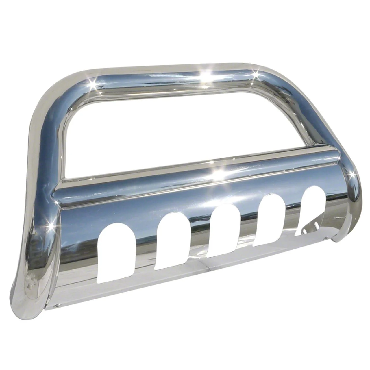 Bull Bar with Skid Plate; Chrome (06-08 RAM 1500)