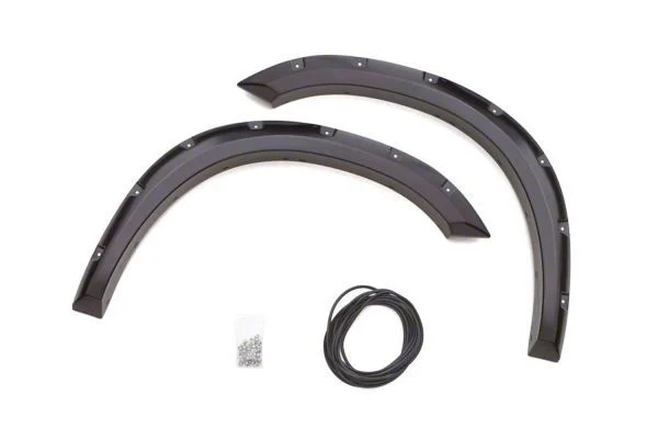 Elite Series Rivet Style Fender Flares; Front; Textured Black (02-08 RAM 1500)