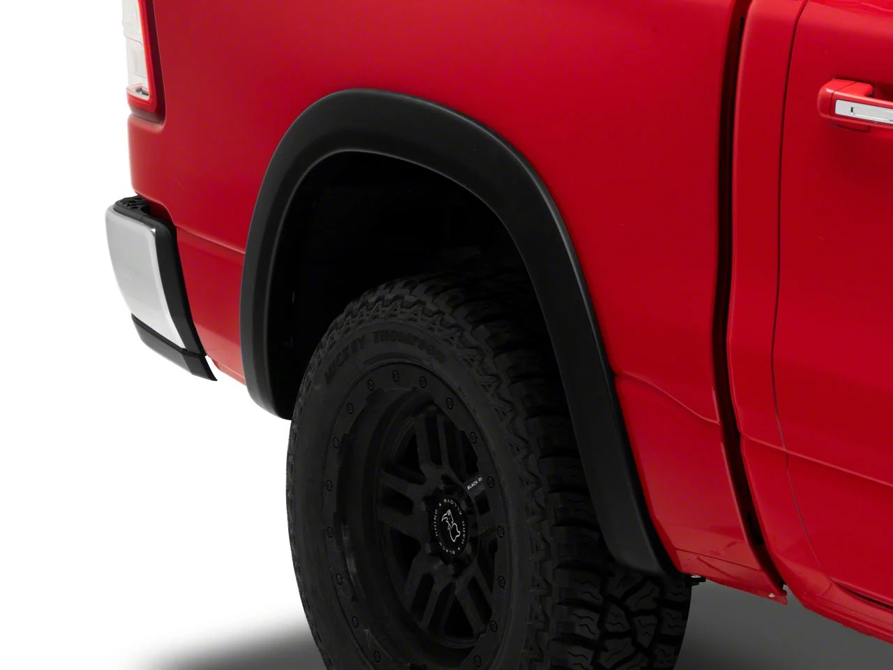 Elite Series Sport Style Fender Flares; Rear; Textured Black (19-25 RAM 1500, Excluding Rebel, RHO & TRX)