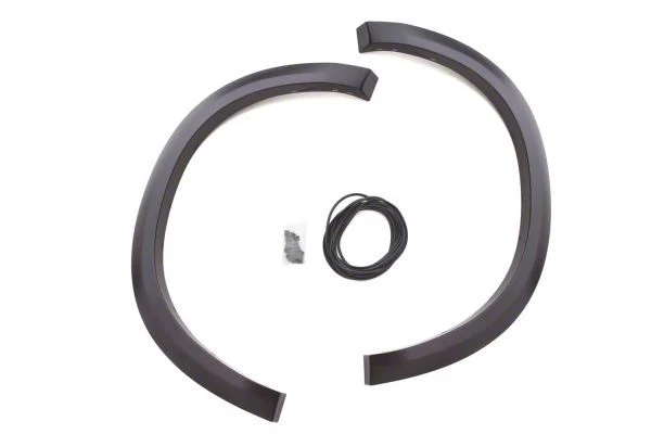 Elite Series Sport Style Fender Flares; Rear; Smooth Black (02-08 RAM 1500)