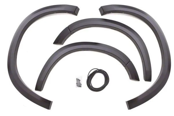 Elite Series Sport Style Fender Flares; Front and Rear; Textured Black (02-08 RAM 1500)