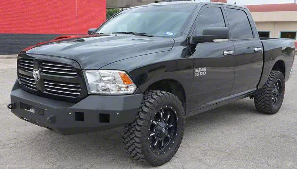 Fortis Front Bumper; Textured Black (13-18 RAM 1500, Excluding Rebel)