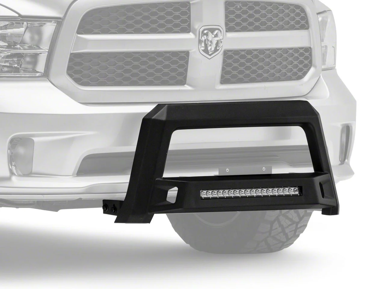 Revolution Bull Bar with LED Light Bar; Black (09-18 RAM 1500)
