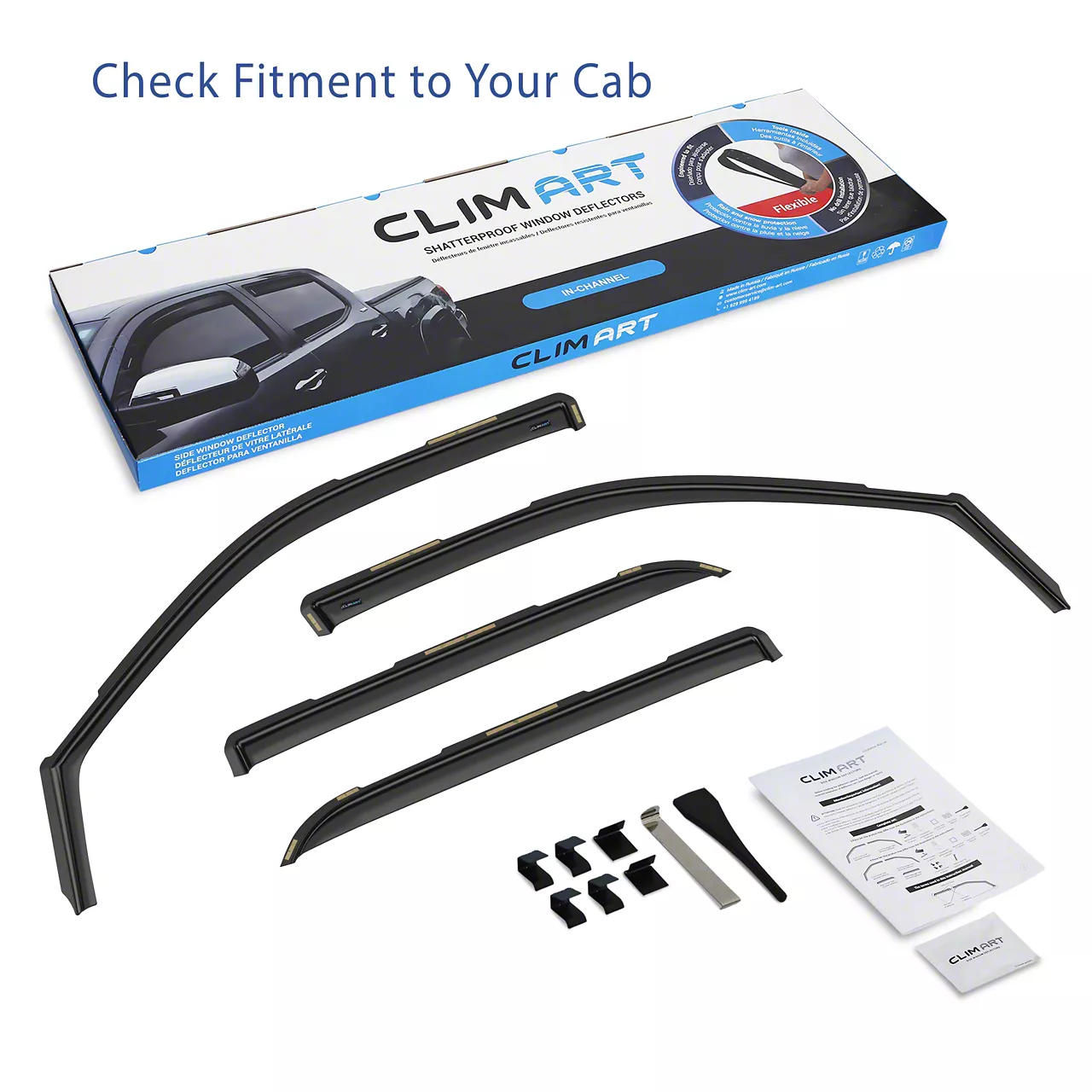 in-Channel Window Deflectors (09-18 RAM 1500 Crew Cab)