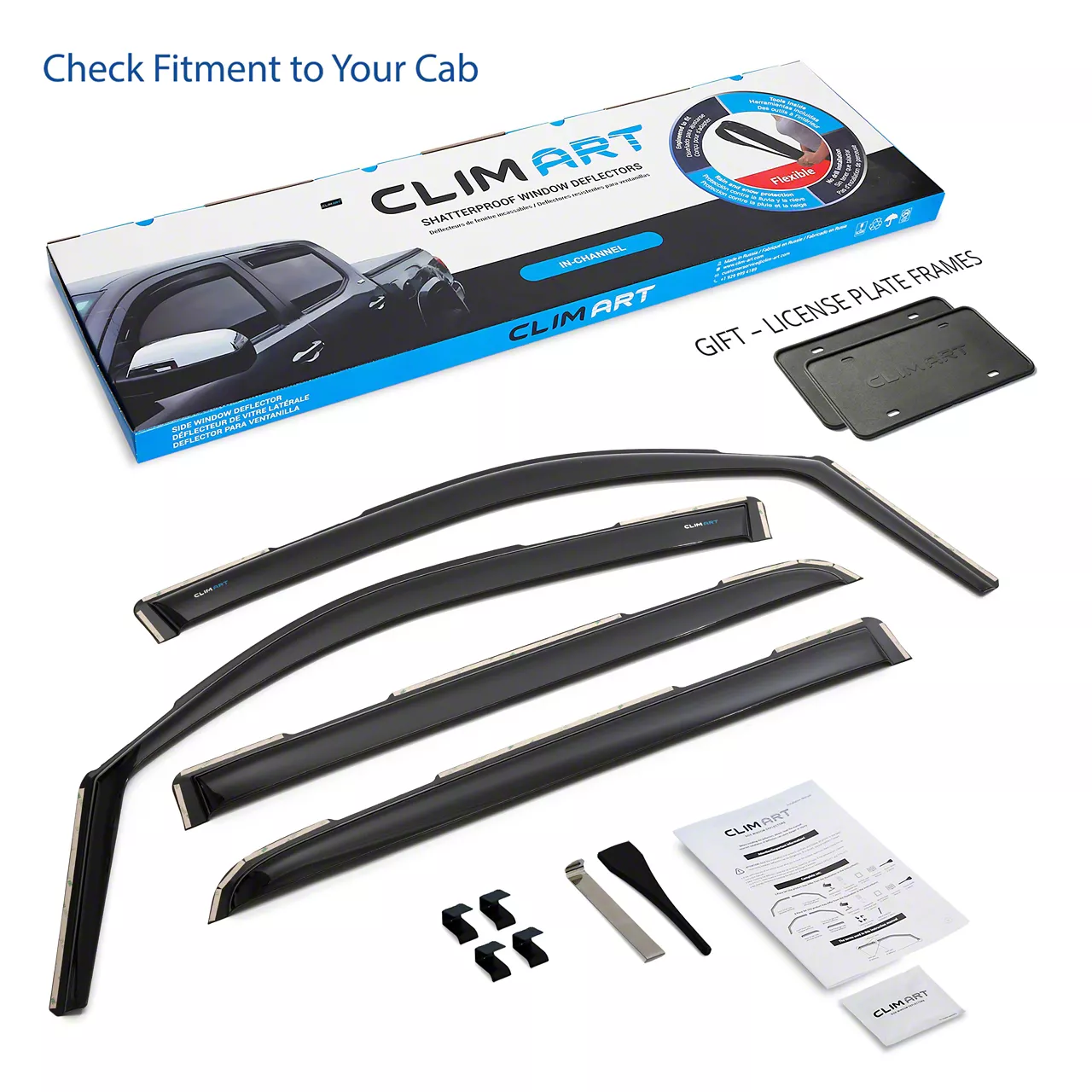 in-Channel Window Deflectors (19-26 RAM 1500 Crew Cab)