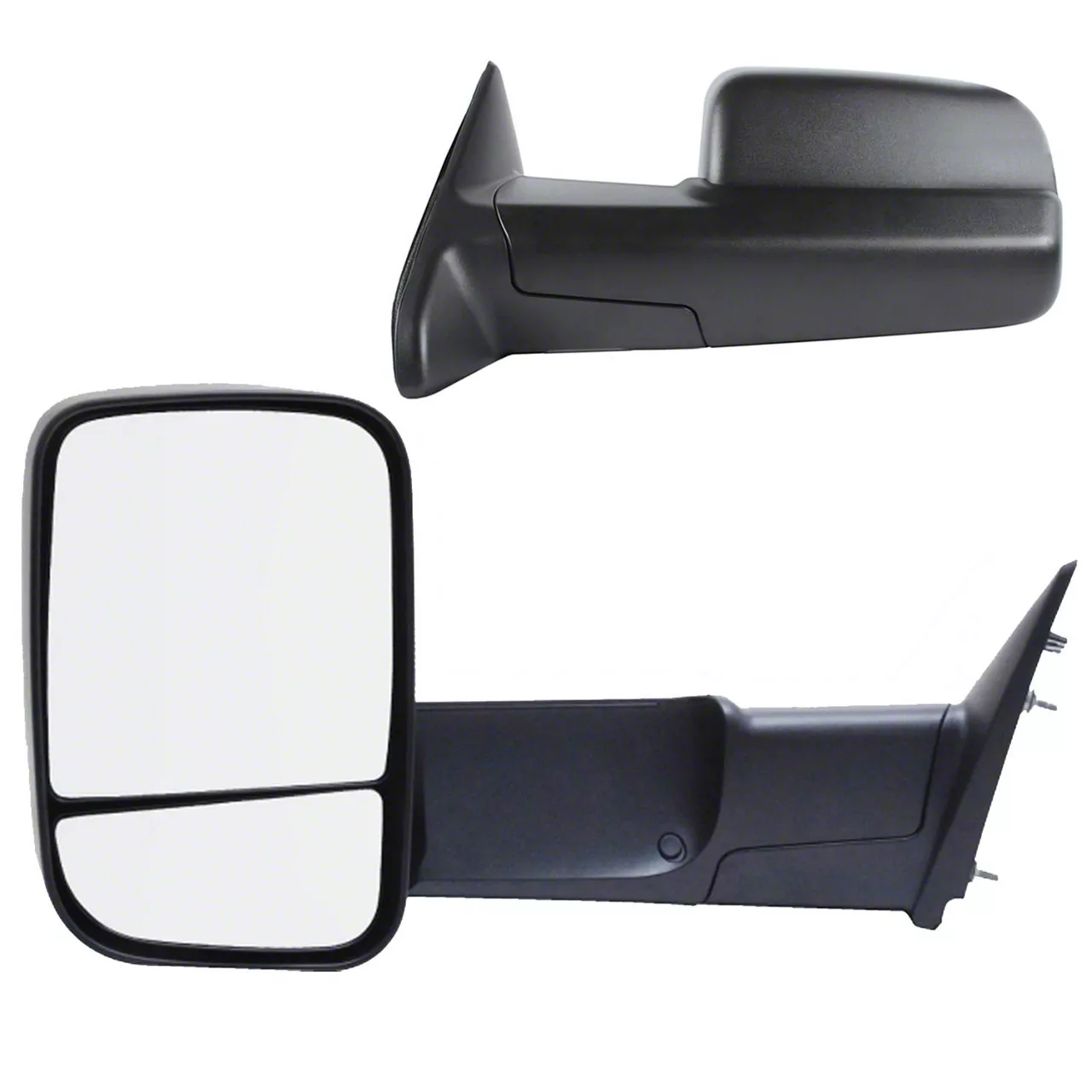 OEM Style Extendable Manual Towing Mirrors; Driver and Passenger Side (13-18 RAM 1500)