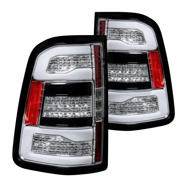 OLED Tail Lights; Black Housing; Clear Lens (19-24 RAM 1500 w/ Factory LED Tail Lights)