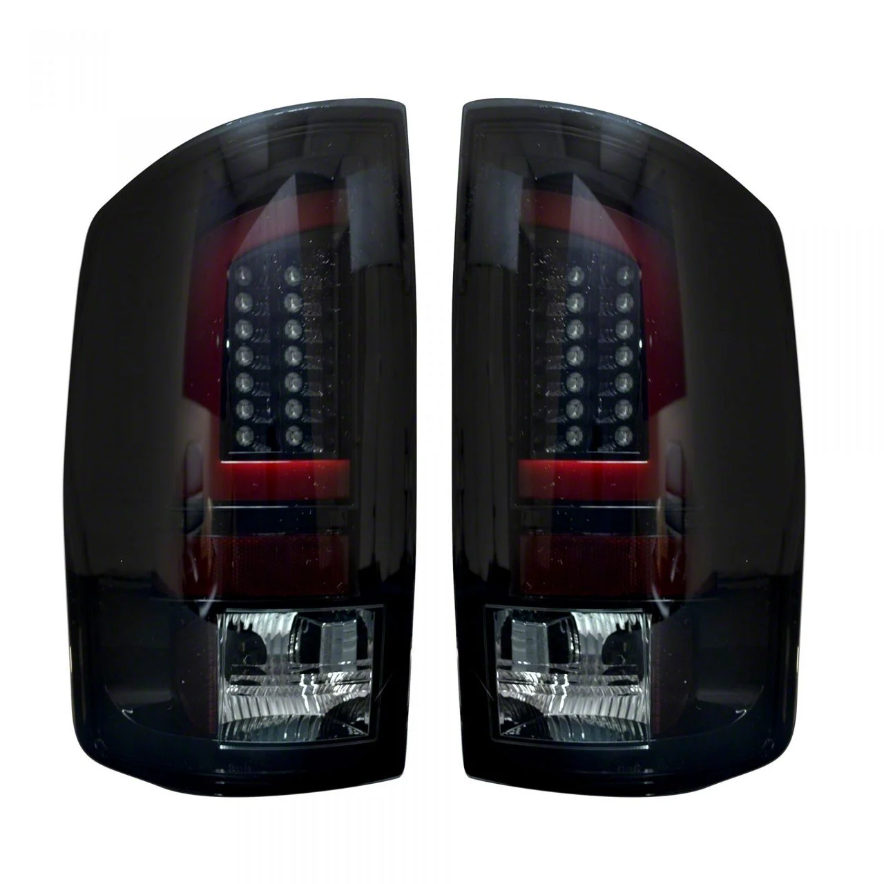 OLED Tail Lights; Chrome Housing; Smoked Lens (02-06 RAM 1500)