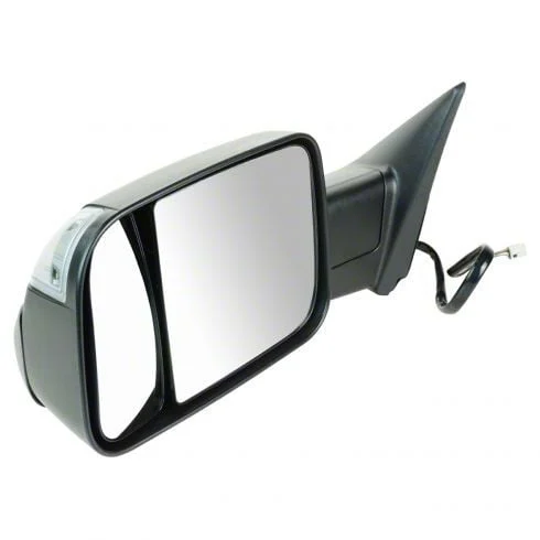 Powered Heated Manual Folding Towing Mirror; Driver Side (13-18 RAM 1500)