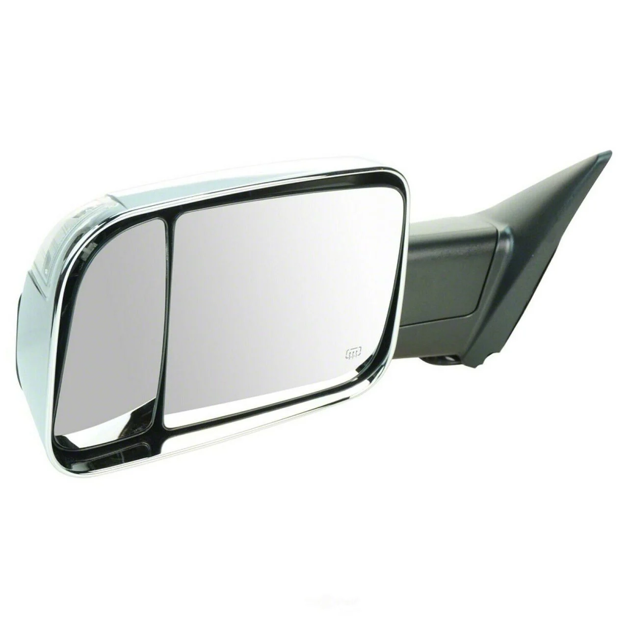 Powered Heated Memory Manual Folding Towing Mirror with Chrome Cap; Driver Side (13-18 RAM 1500)