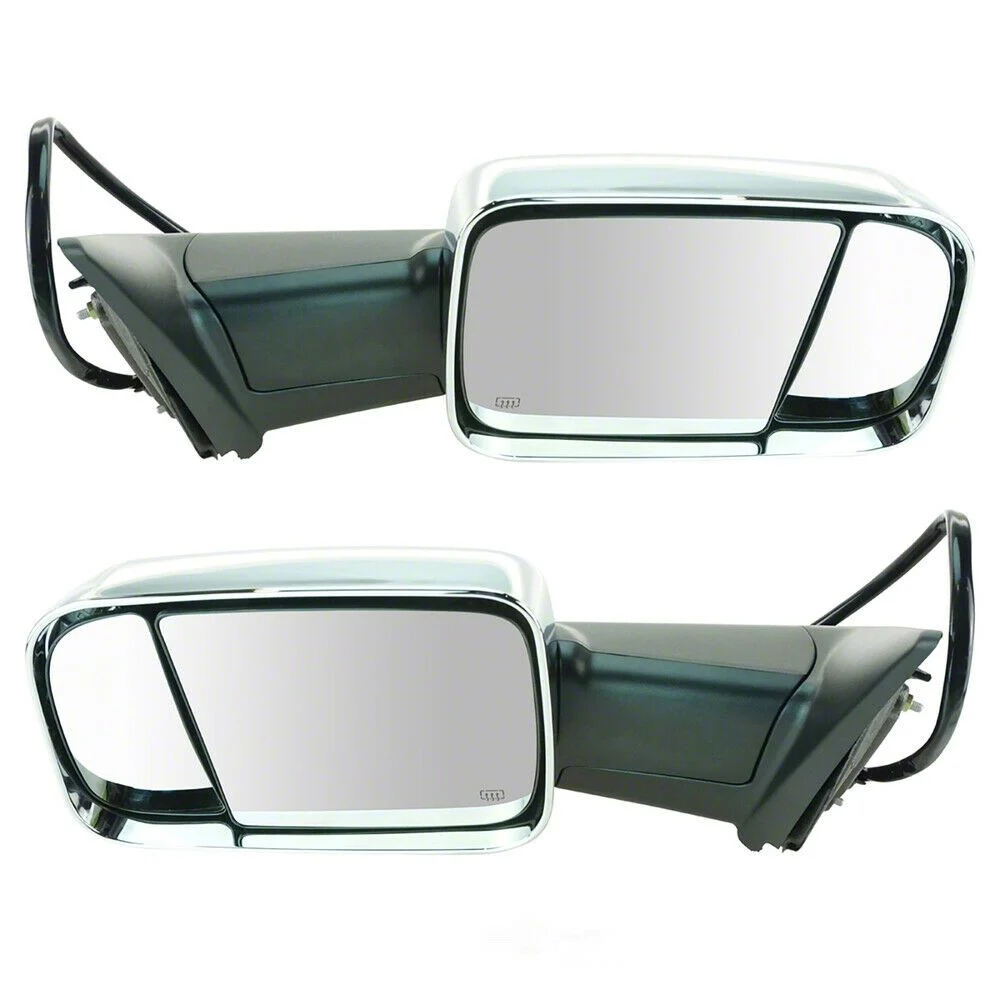 Powered Heated Memory Power Folding Towing Mirrors with Chrome Cap (09-11 RAM 1500)