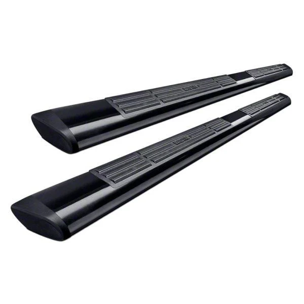 Westin Premier 6 Oval Nerf Side Step Bars with Mounting Kit; Black (09-18 RAM 1500 Regular Cab)