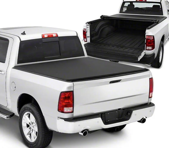Roll Up Style Tonneau Cover; Black (09-18 RAM 1500 w/ 5.7-Foot Box & w/o RAM Box)