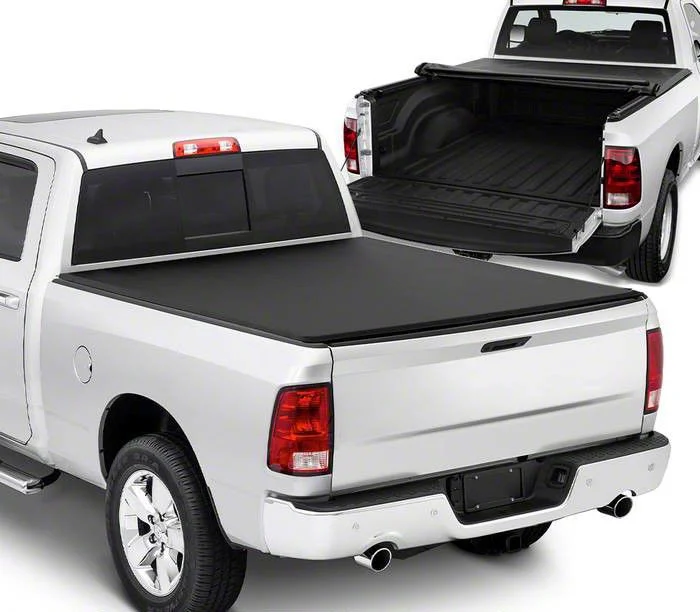 Roll Up Style Tonneau Cover; Black (09-18 RAM 1500 w/ 6.4-Foot Box)