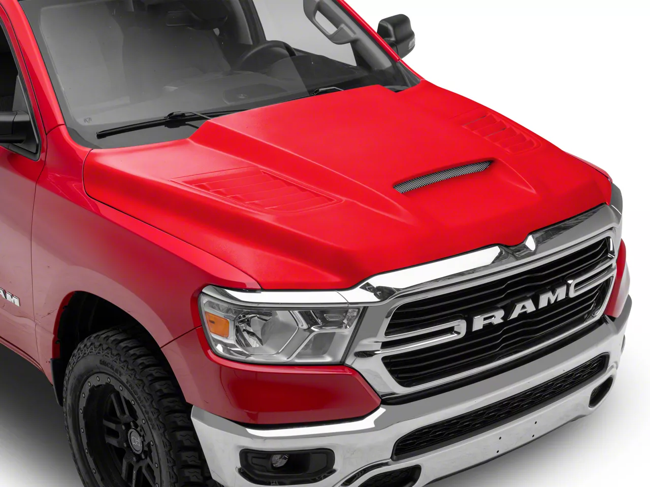 SSK Style Ram Air Hood; Unpainted (19-26 RAM 1500, Excluding RHO & TRX)