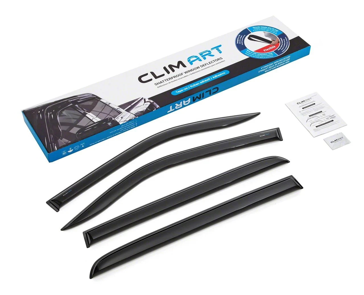 Tape-On Window Deflectors (19-26 RAM 1500 Crew Cab)