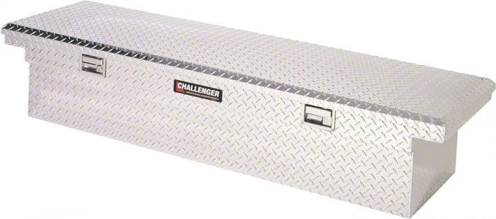 Challenger Low Profile Single Lid Crossover Tool Box; Brite (02-10 RAM 1500)