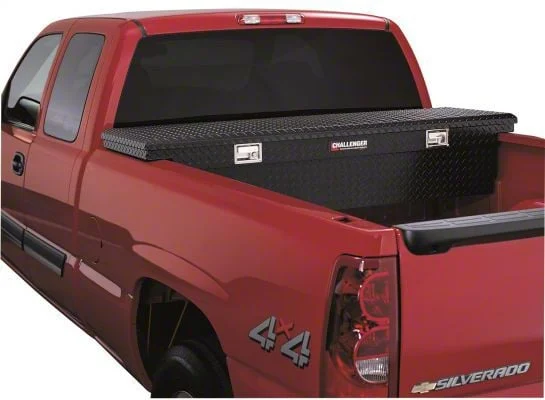 Challenger Low Profile Single Lid Crossover Tool Box; Black (02-10 RAM 1500)