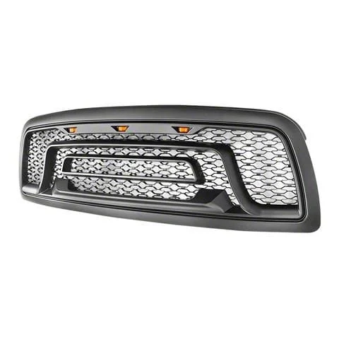 Upper Replacement Grille; Matte Black (09-12 RAM 1500)