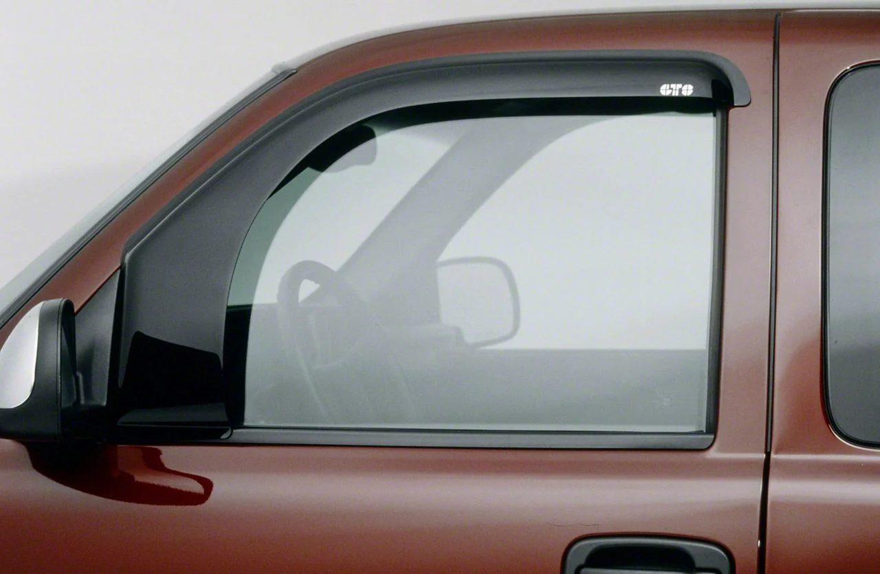 Bubble Ventgard Window Deflectors; Smoked; Front Only (03-09 RAM 2500)