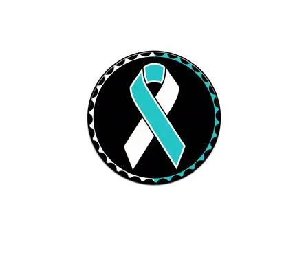 Cervical Cancer Ribbon Rated Badge (Universal; Some Adaptation May Be Required)