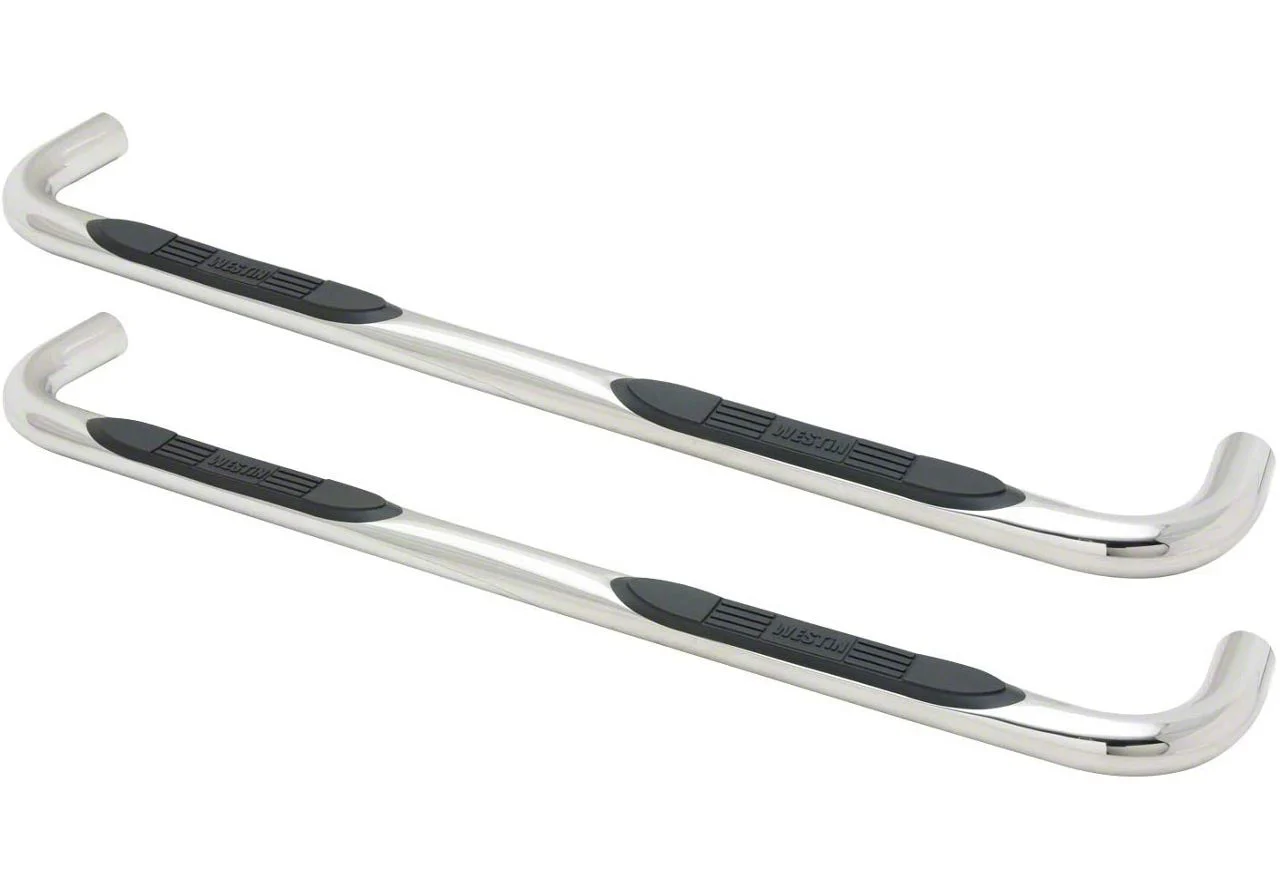 Westin E-Series 3-Inch Nerf Side Step Bars; Stainless Steel (10-26 RAM 2500 Crew Cab)