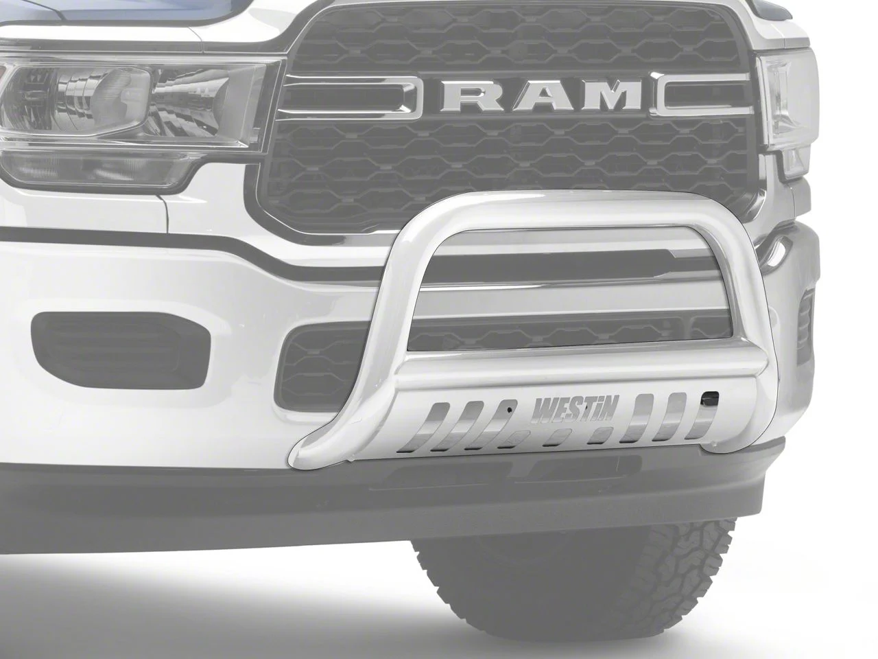 Westin E-Series Bull Bar; Stainless Steel (19-24 RAM 2500)